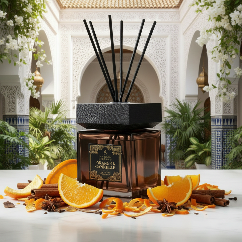 Signature Reed Diffuser 500ml Orange & Cannelle Black -