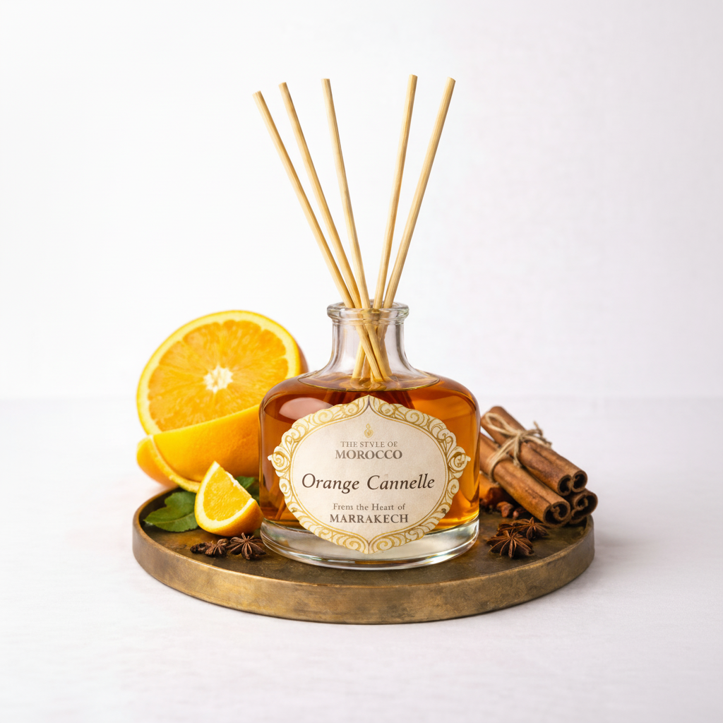 Orange Cannelle Reed Diffuser - Sinaasappel kaneel geurverspreider - The Style Of Morocco