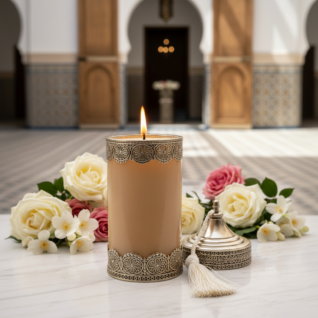 Silver Serenity – Luxe Decoratieve Kaars - The Style Of Morocco 