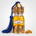 Amber-fles zonder doos op witte achtergrond