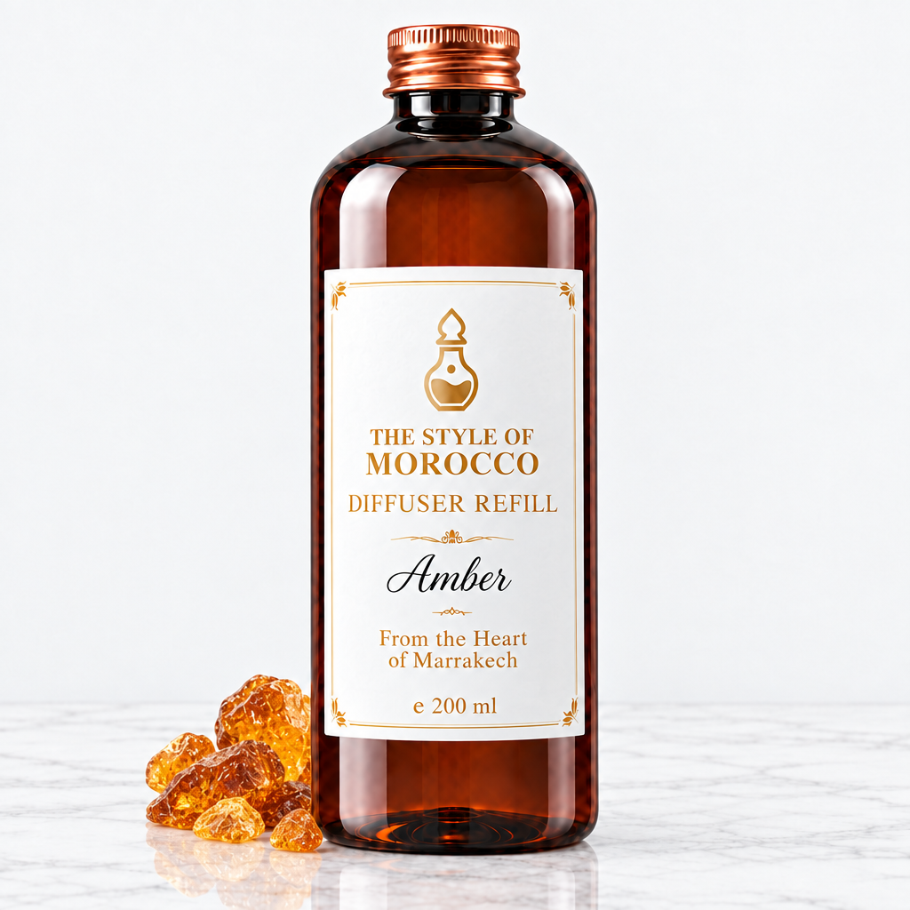 Amber navulling met decoratief amber-element