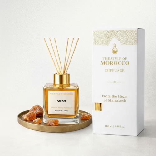 Amber Sunrise Reed Diffuser Amber – Elegant Reed Diffuser 100ml – The Style Of Morocco