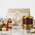 Cadeauset op de standaard luxe achtergrond