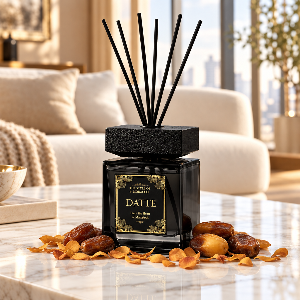 Datte-diffuser in een lichte woonkamer