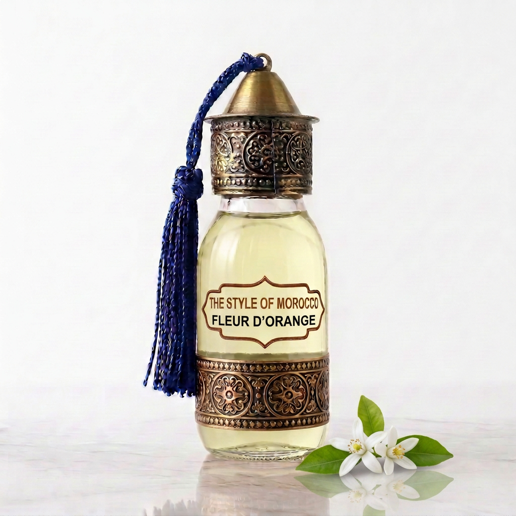 Fleur d’Orange 60 ml met de gekozen lange flesvorm