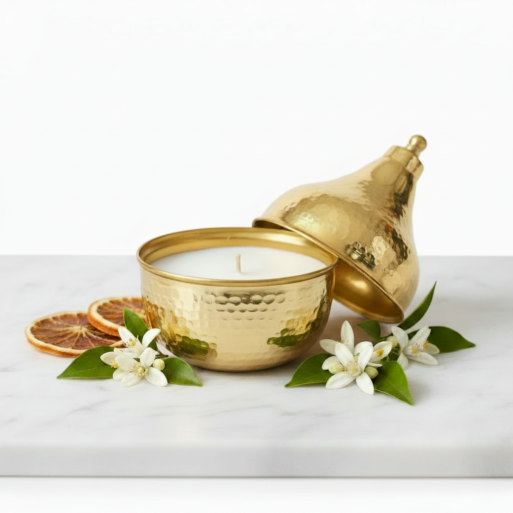 Fleur d'Oranger zonder label – witte marble achtergrond