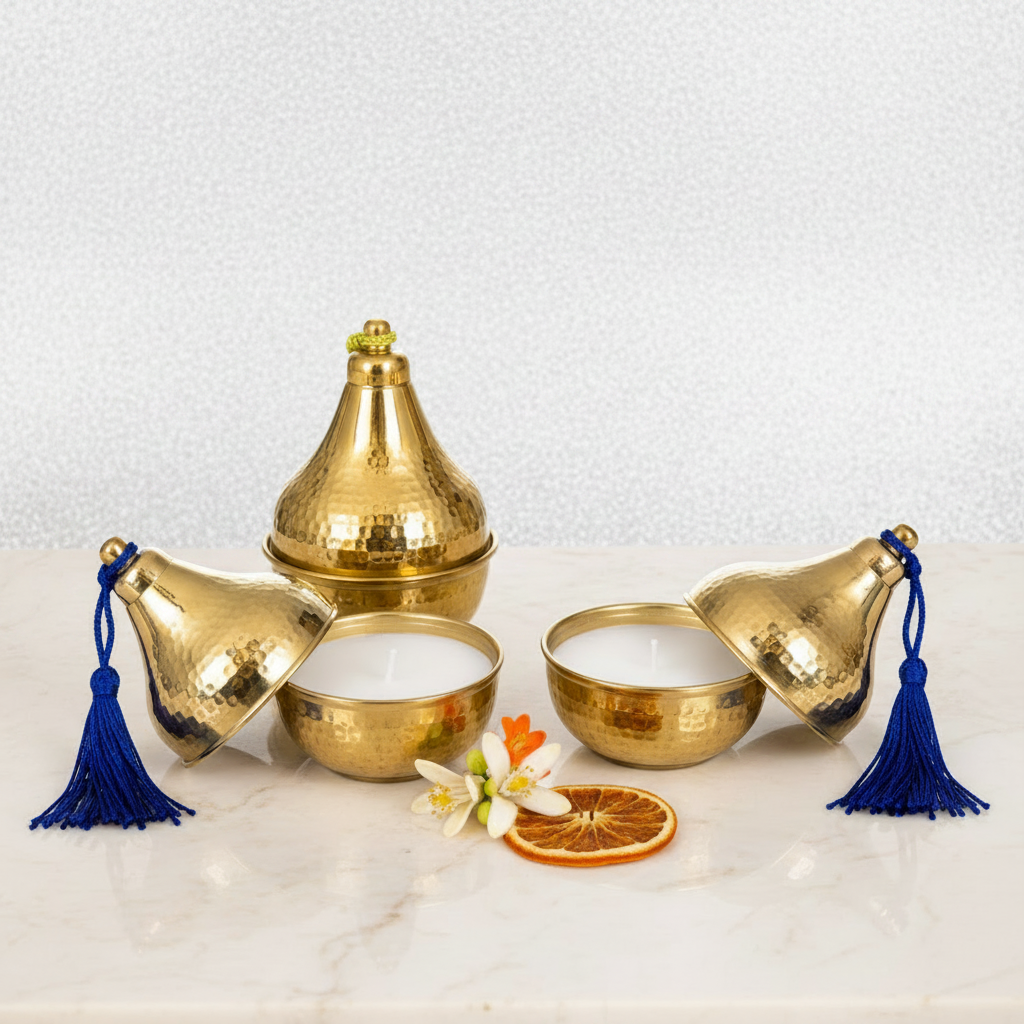Grote + medium blauw kwastje zilver shimmer