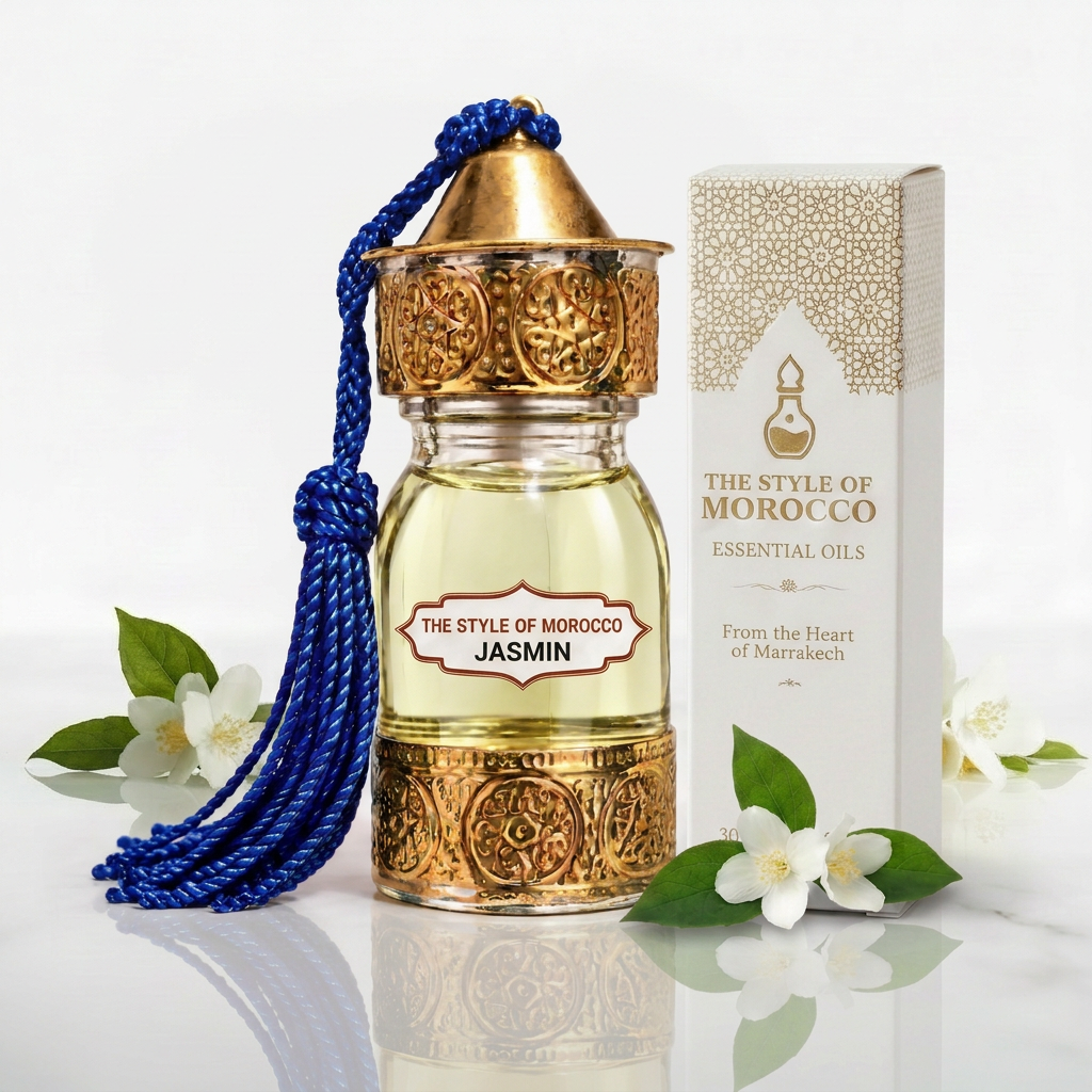 Jasmin 30 ml met lichtgele olie en doos
