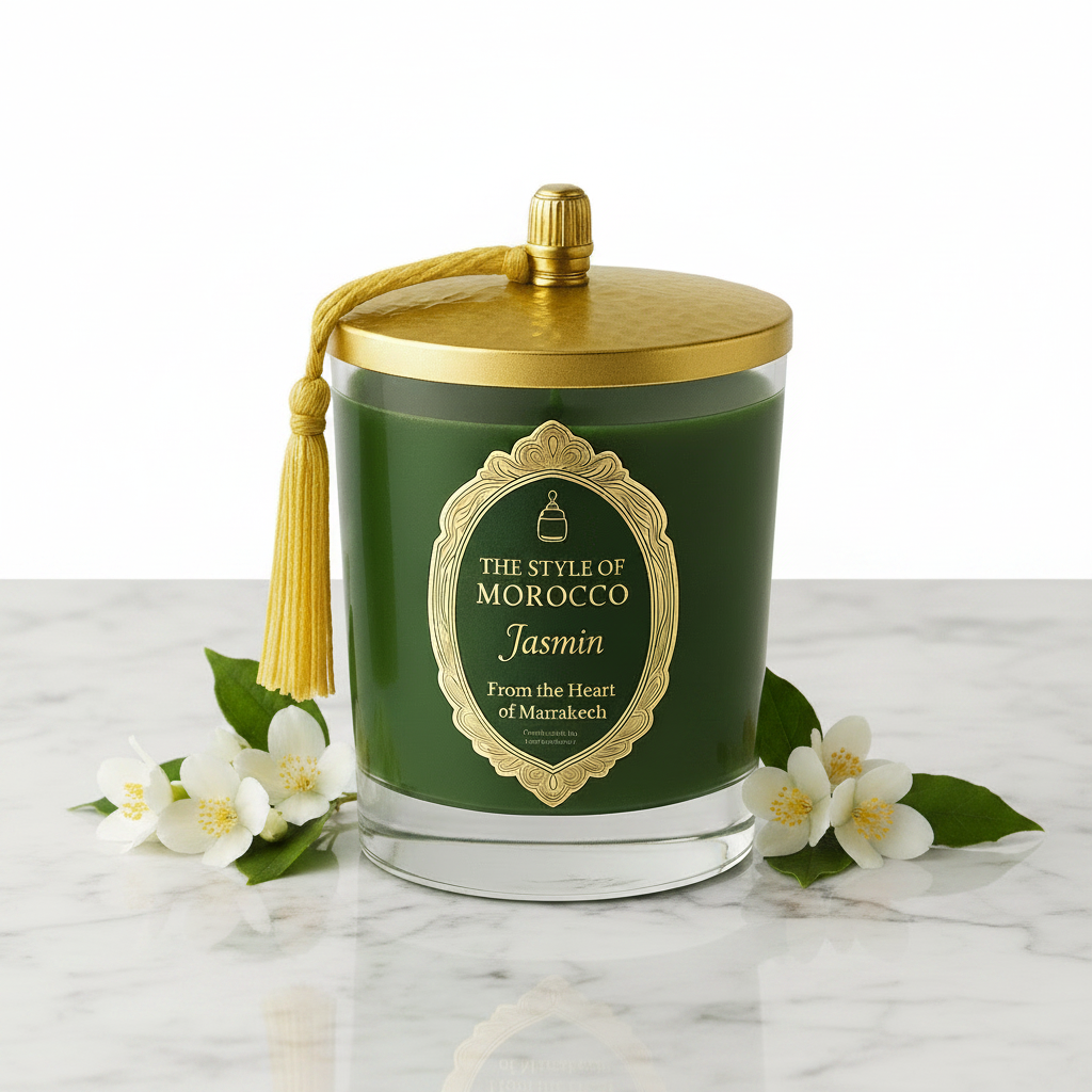 Jasmin Candle – Koele Witte Achtergrond