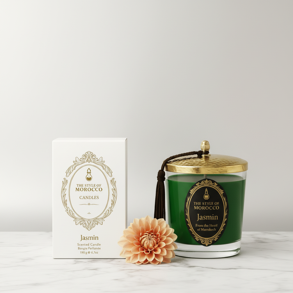 Jasmin kaars met doos
