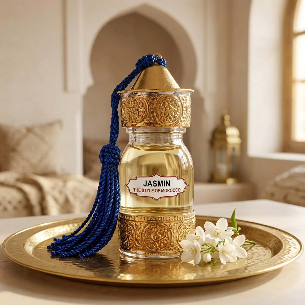 Jasmin op een gouden plateau