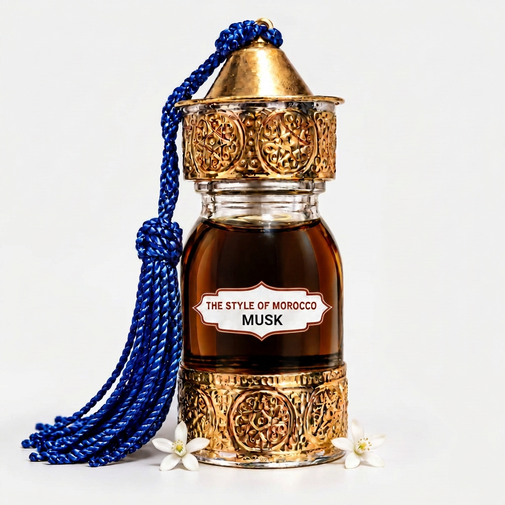 Musk met koffiebruine vloeistof zonder doos
