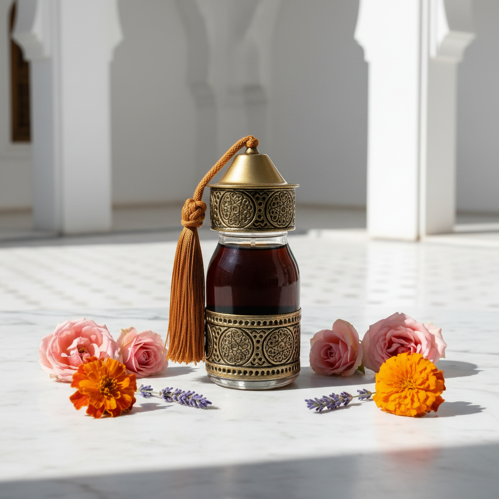 Musk Olie – Riad met Kleurrijke Bloemen