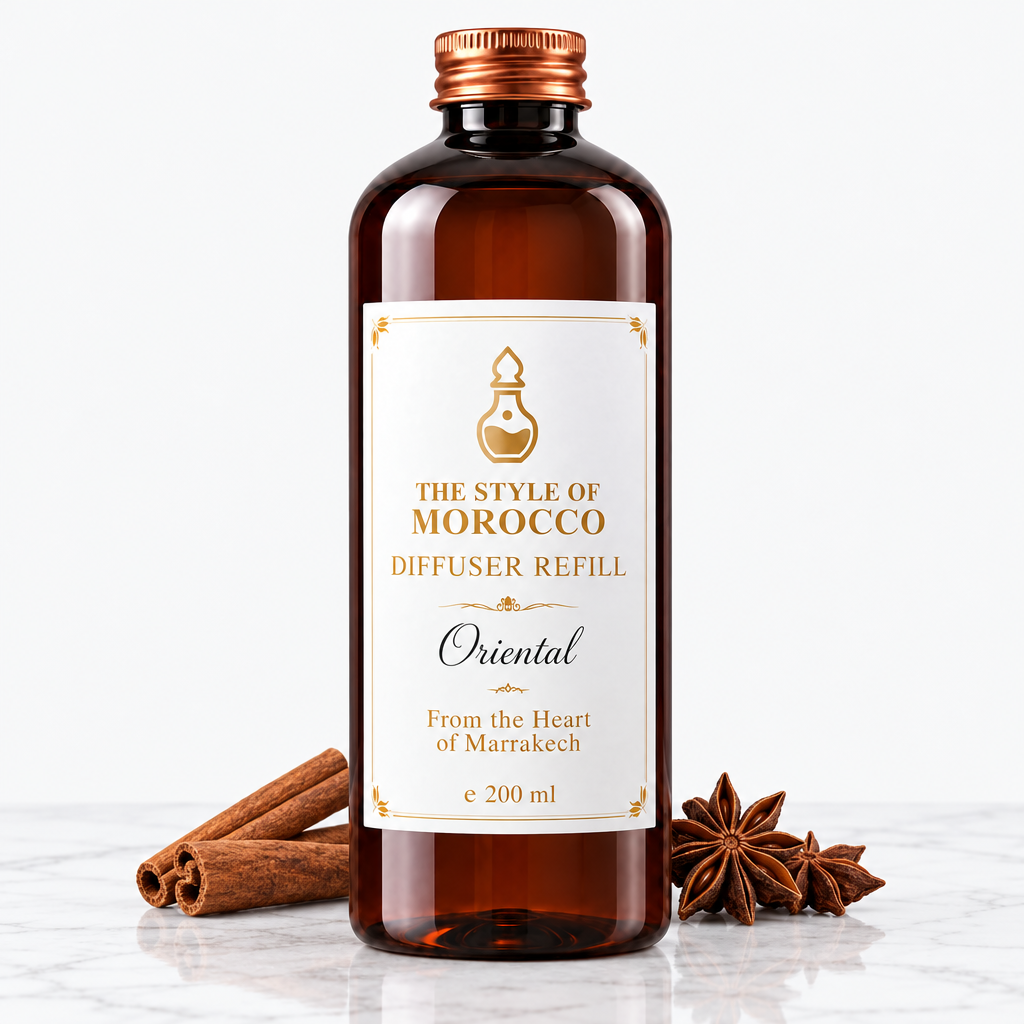 Oriental diffuser-navulling op wit marmer
