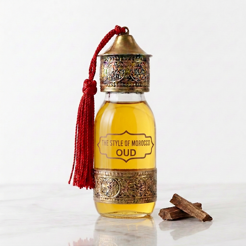 Oud 60 ml met de geelgouden oliekleur van het 30 ml-voorbeeld