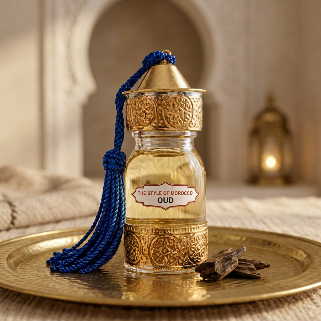 Oud op een gouden plateau