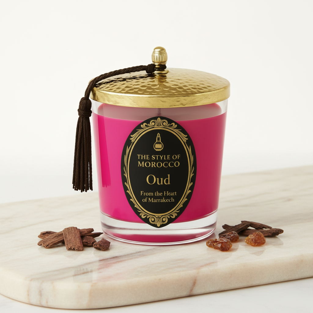 Oud roze kaars nieuwe achtergrond