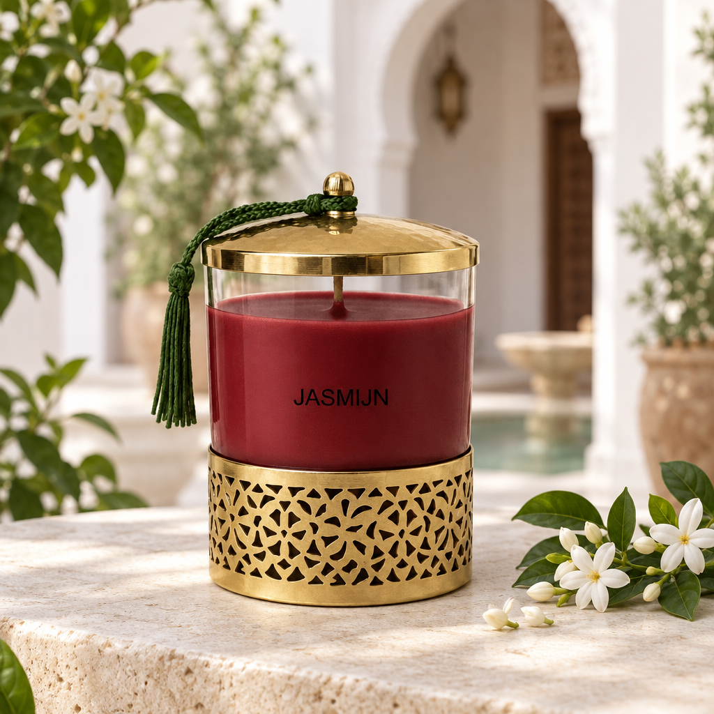 Sfeerbeeld Jasmin-geurkaars