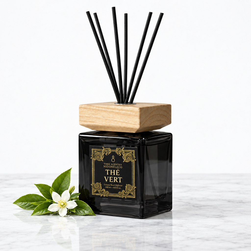 Thé Vert Signature diffuser 500 ml op wit marmer