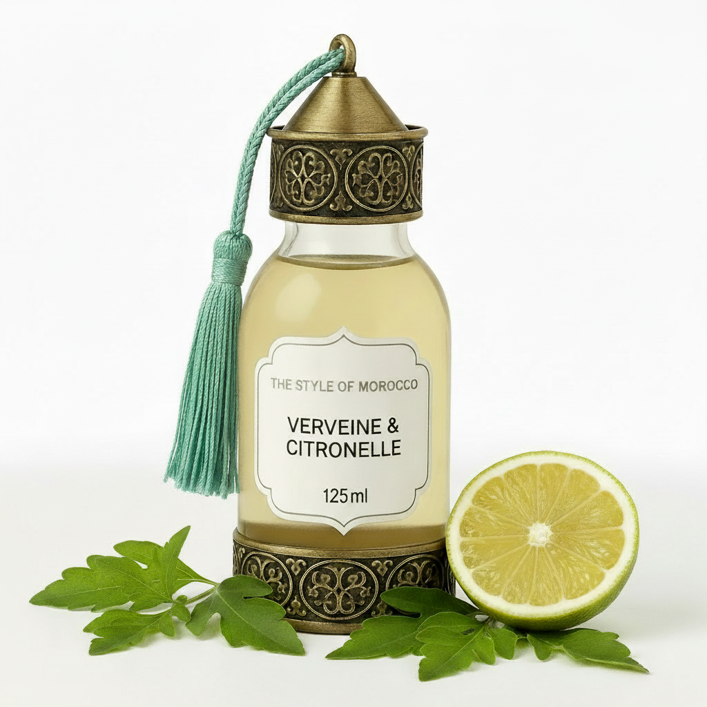 Verveine & Citronelle 125ml met zilvergrijze achtergrond