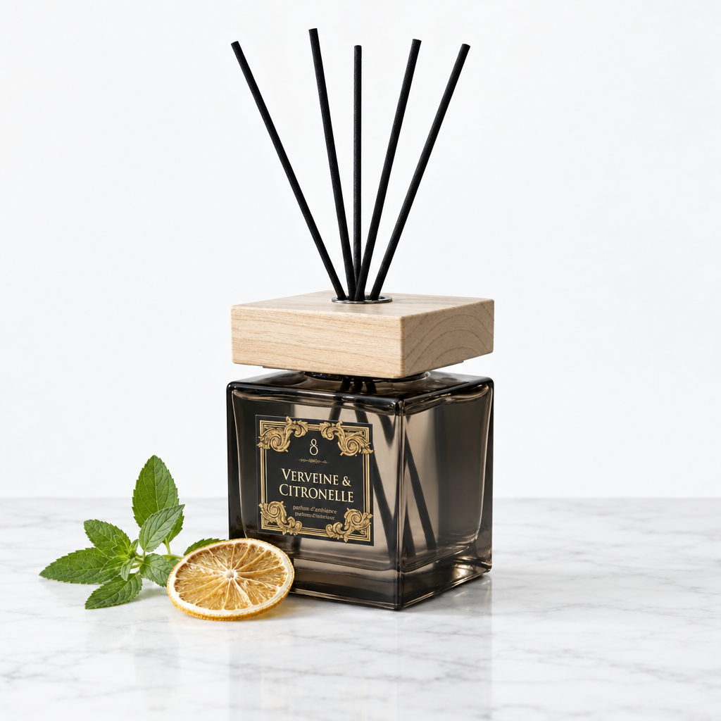 Verveine & Citronelle op wit marmer