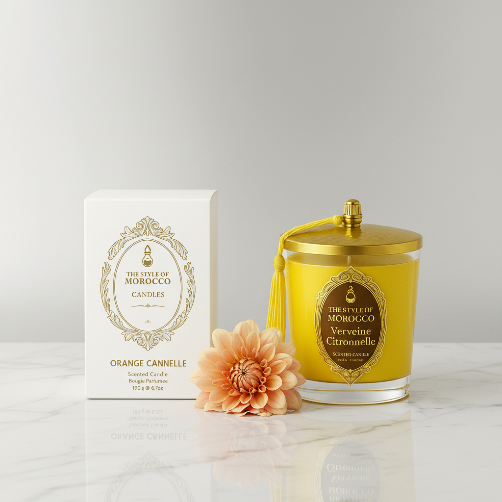 Verveine Citronnelle kaars met originele doos