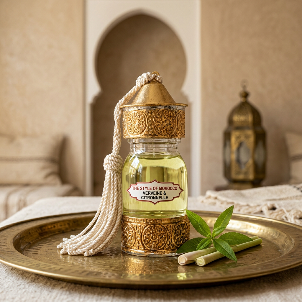 Verveine & Citronnelle op een gouden plateau